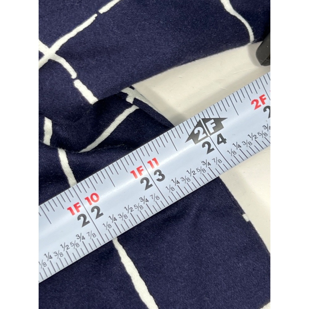 Linea by Louis Dell'Olio Jacket Navy and White Checkered Lined Womens Sz XL - Picture 7 of 9